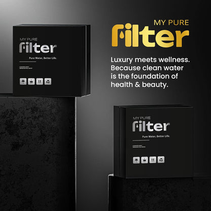 Shower With Internal Filter – High-Pressure Water Softener for Hard Water – Leaves Hair Feeling Fresh and Easy to Comb – Silver – Includes Replaceable Filter and Easy-Install Kit – My Purefilter