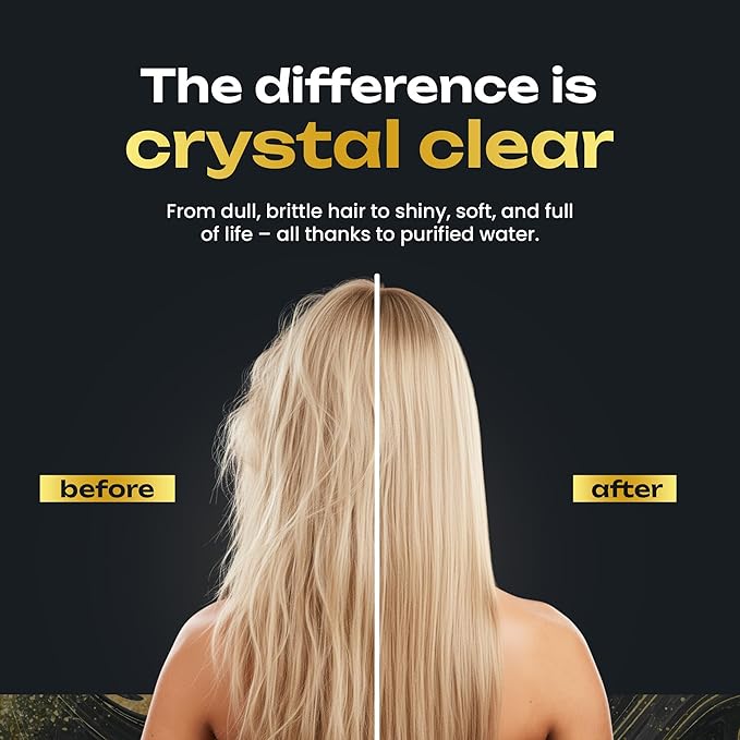 Shower With Internal Filter – High-Pressure Water Softener for Hard Water – Leaves Hair Feeling Fresh and Easy to Comb – Silver – Includes Replaceable Filter and Easy-Install Kit – My Purefilter