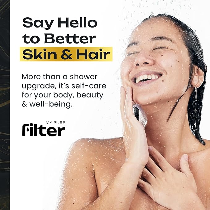 Shower With Internal Filter – High-Pressure Water Softener for Hard Water – Leaves Hair Feeling Fresh and Easy to Comb – Silver – Includes Replaceable Filter and Easy-Install Kit – My Purefilter